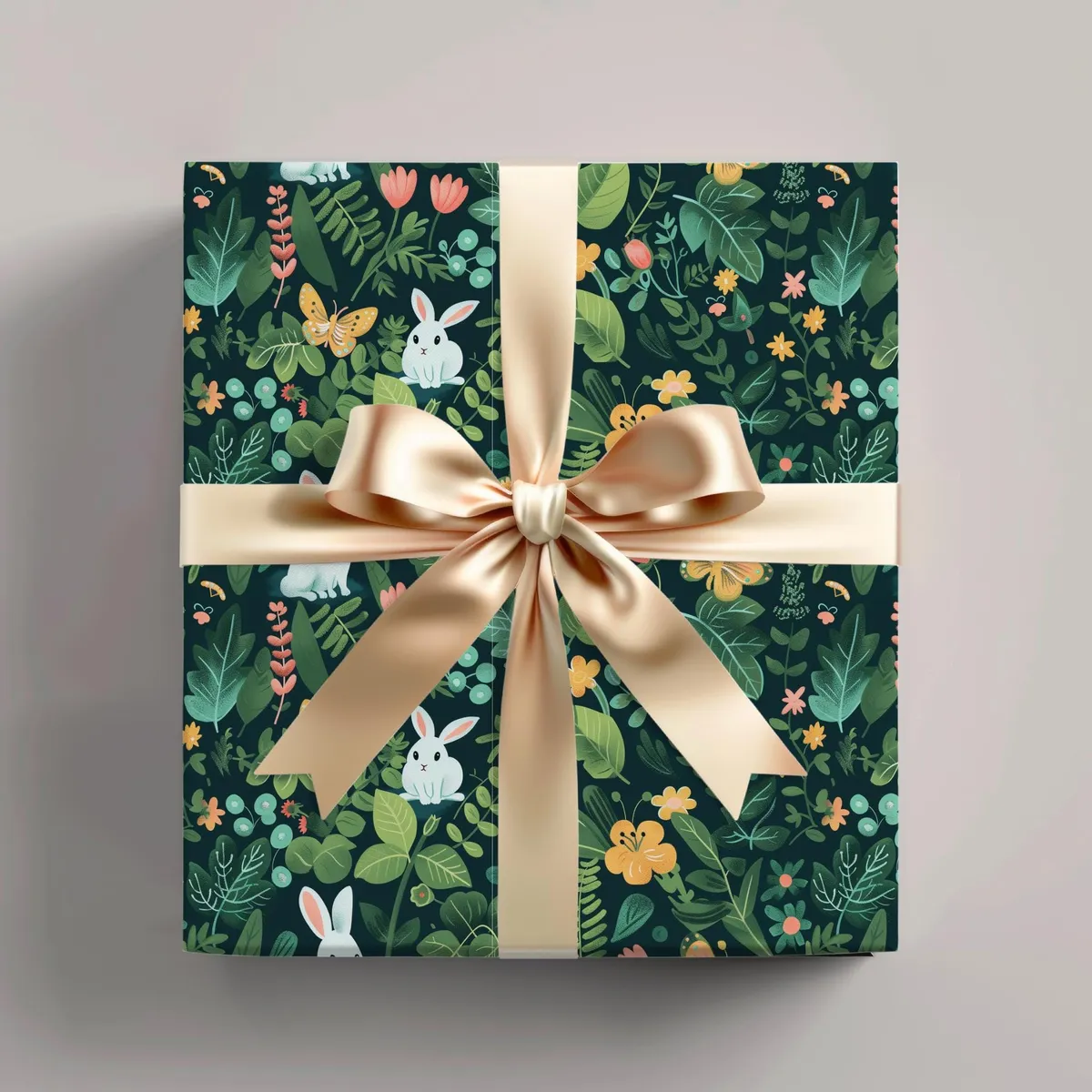 Bunny Forest Wrapping Paper — view 1