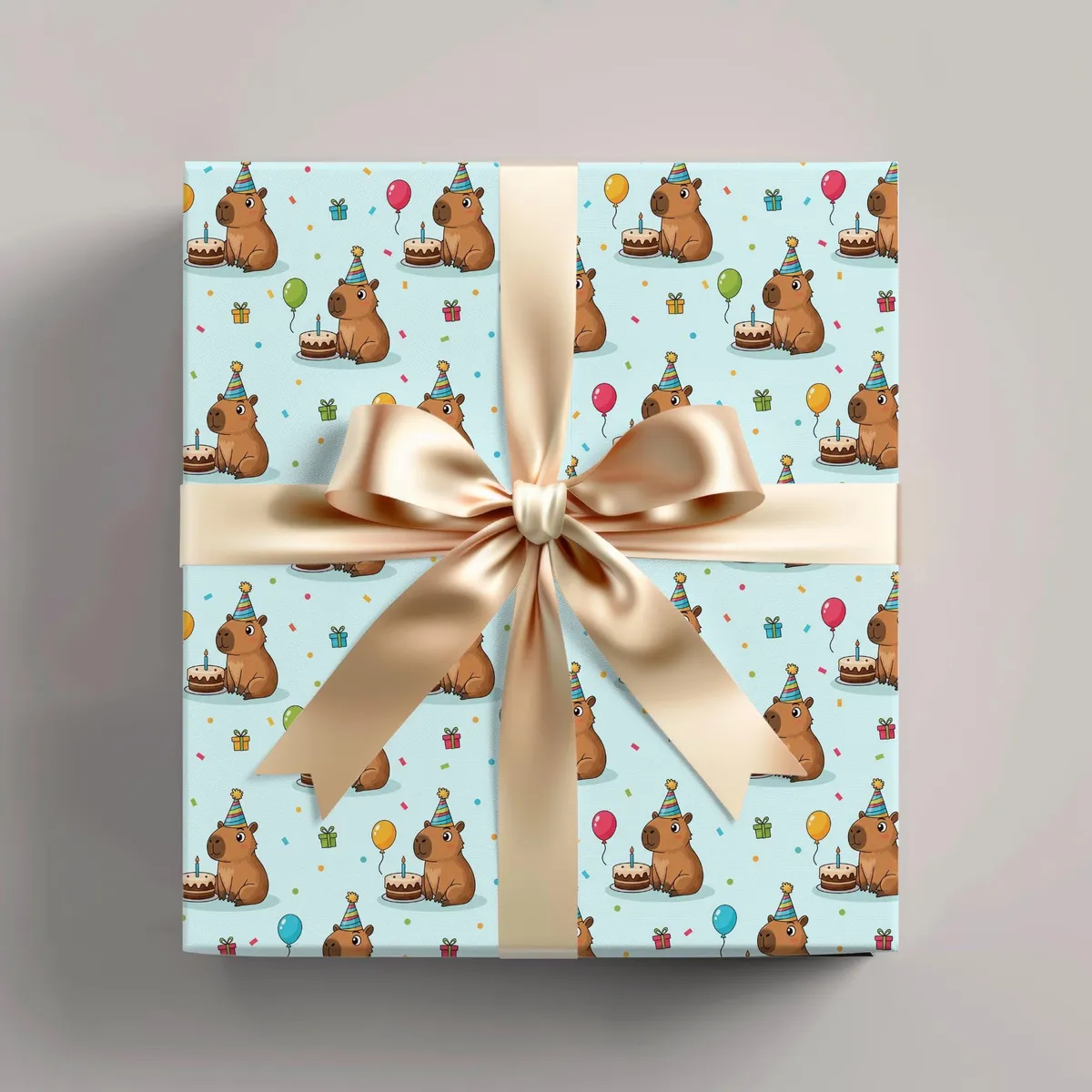 Capibara Birthday Wrapping Papers — view 1