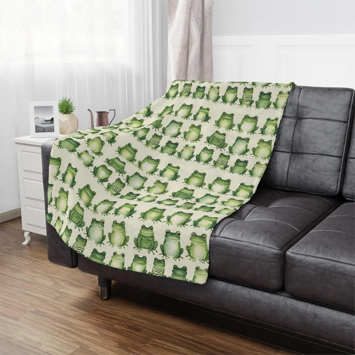 Cartoon Frog Microfiber Blanket — view 1
