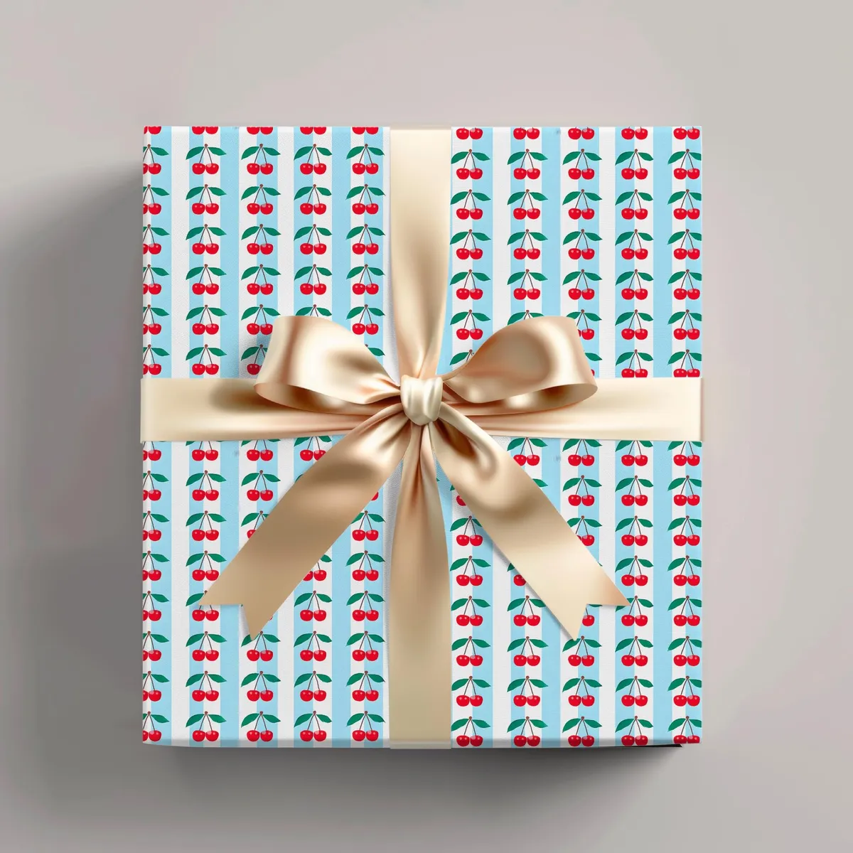 Cherry Print Gift Wrap — view 1