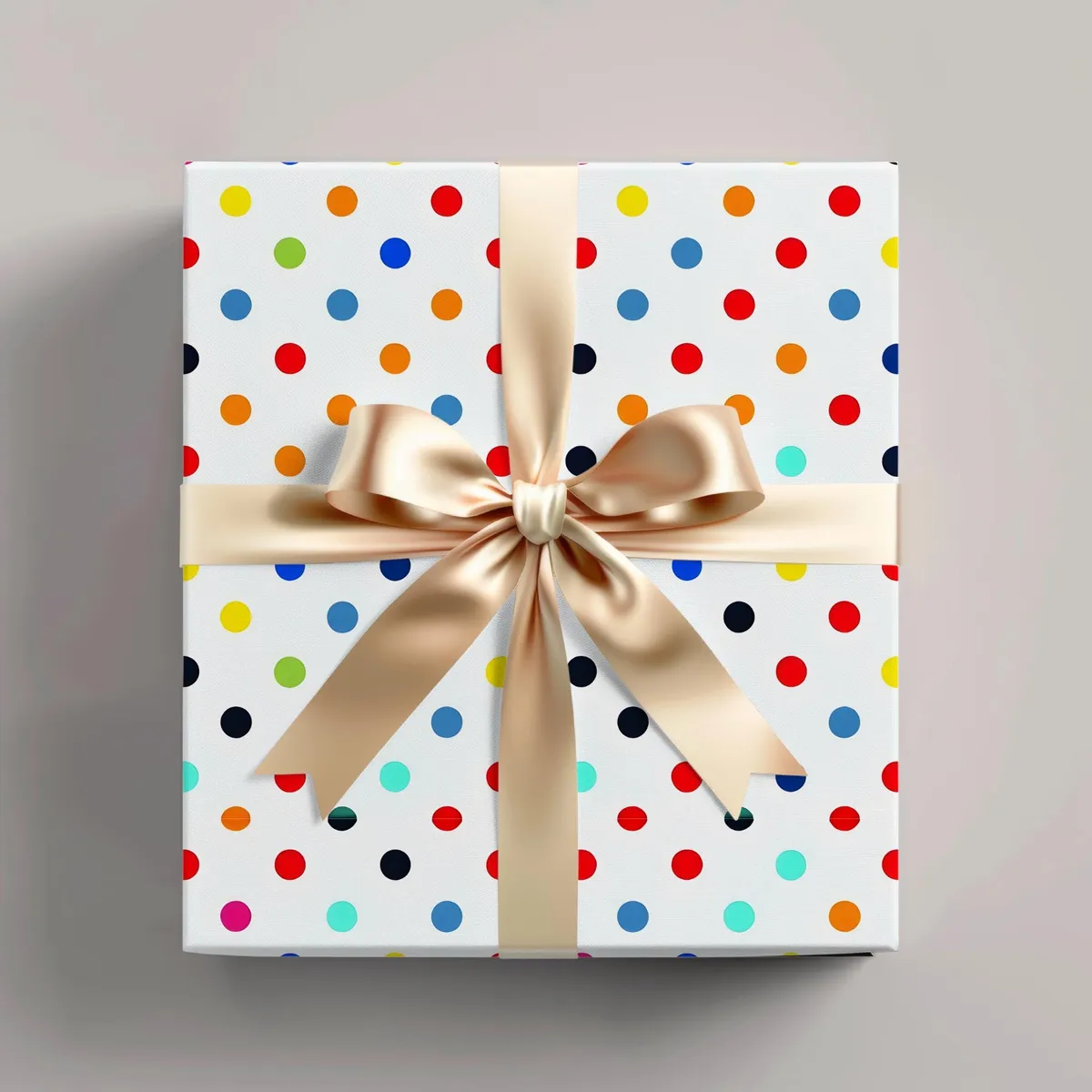 Colorful Polka Dot Wrapping Paper — view 1