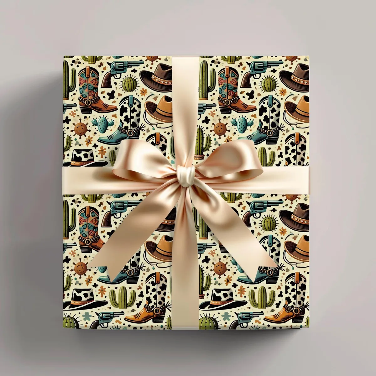 Cowboy Wrapping Paper β view 1