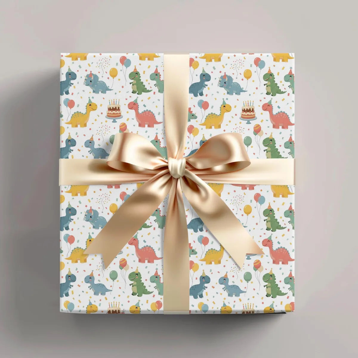 Dino Birthday Wrapping Paper — view 1
