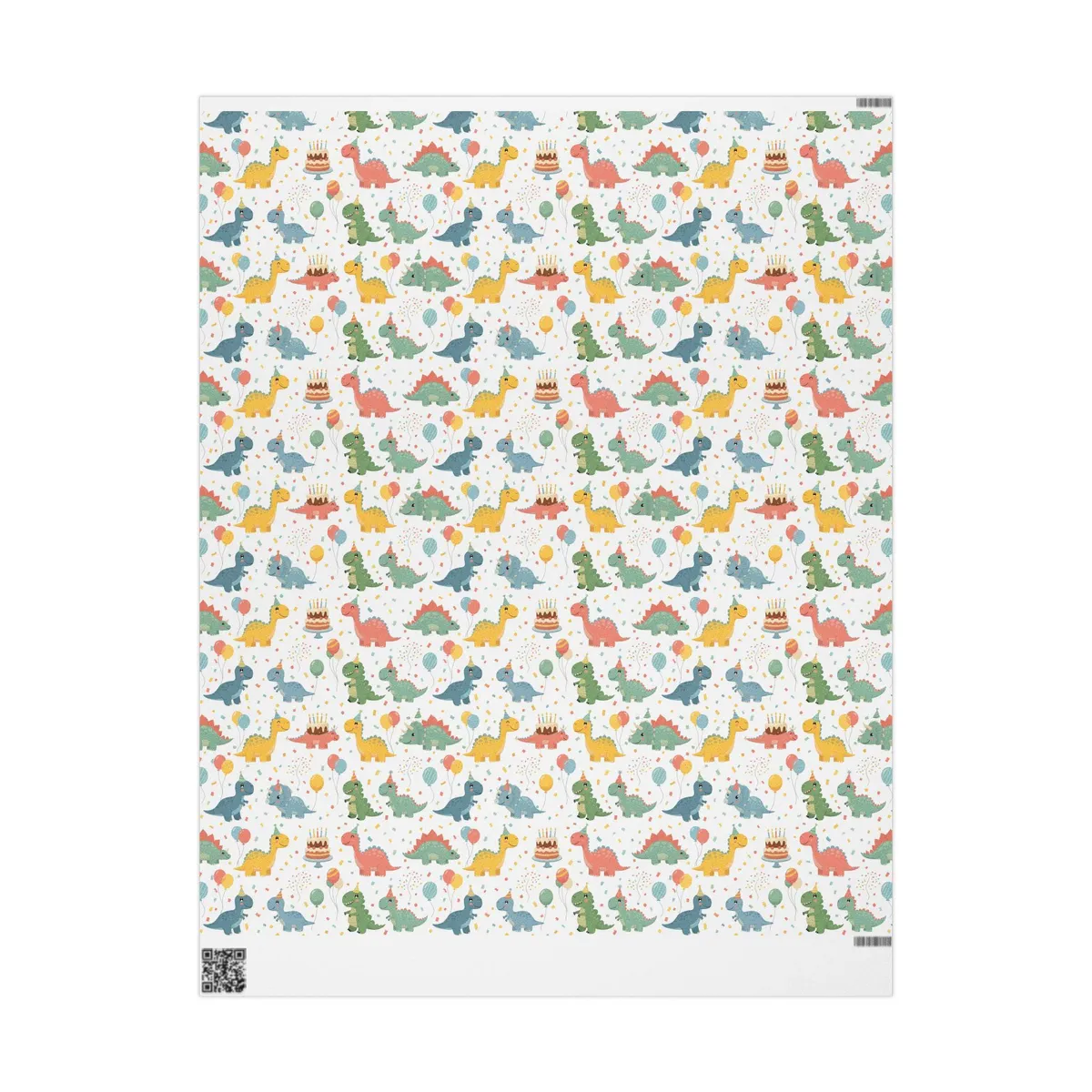 Dino Birthday Wrapping Paper — view 2