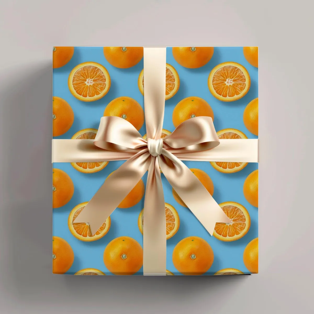Orange Citrus Wrapping Paper β view 1