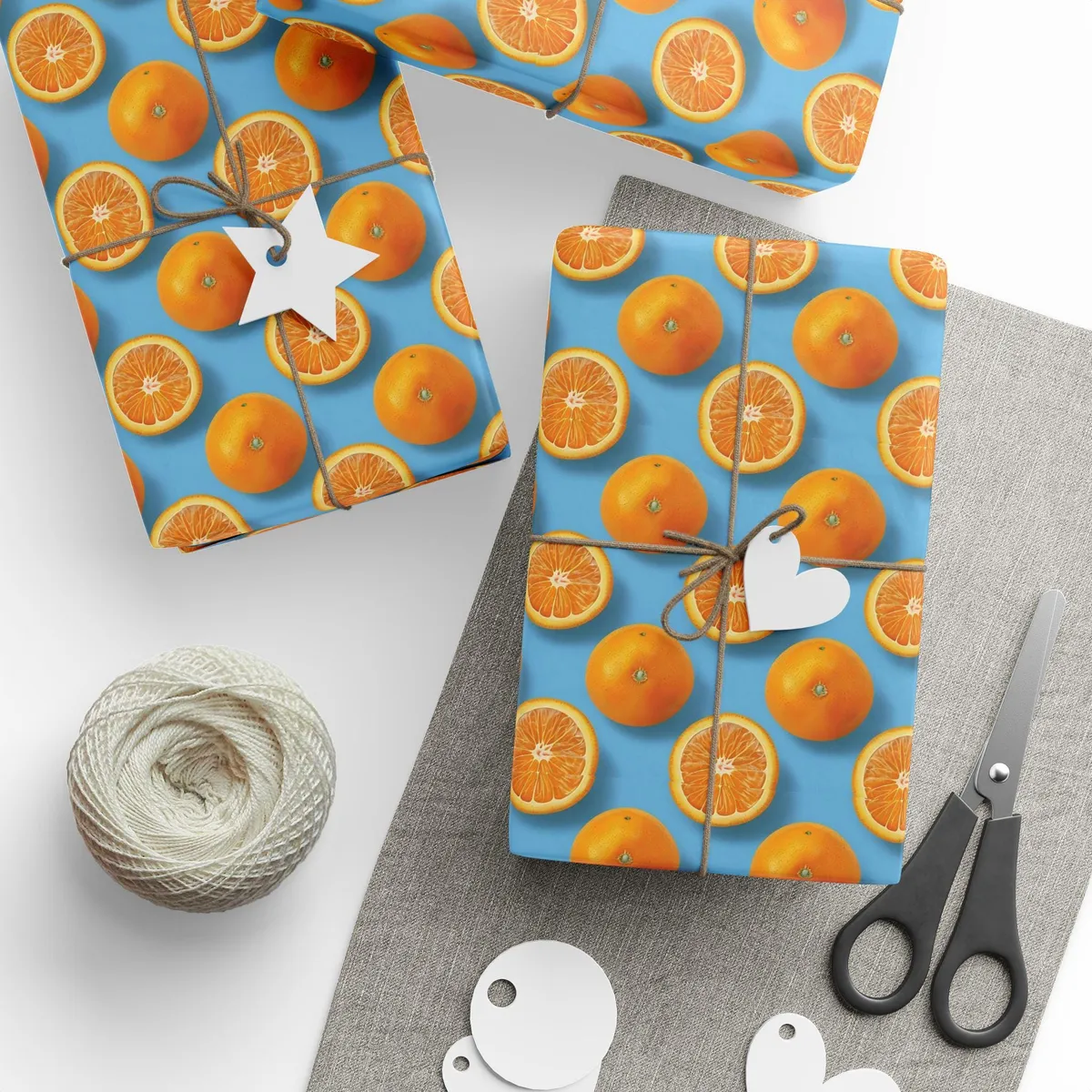 Orange Citrus Wrapping Paper β view 2