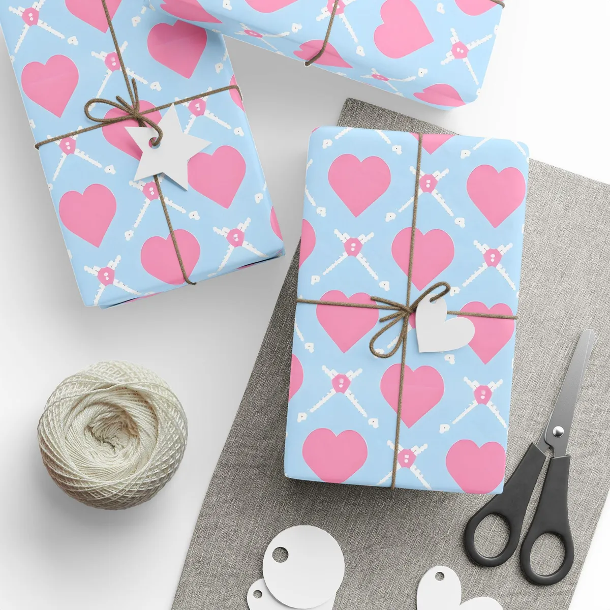Pastel Heart Wrapping Paper — view 2
