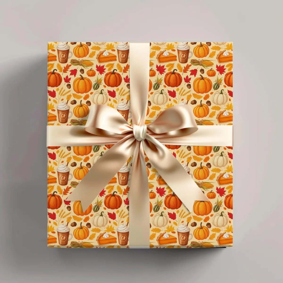Pumpkin Spice Wrapping Paper — view 1