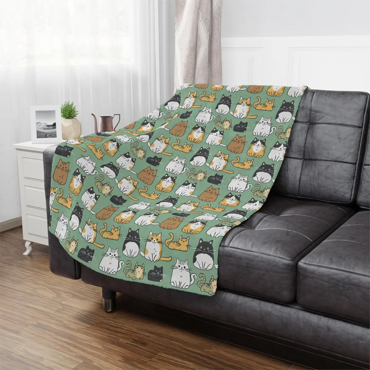 Purrfect Cats Microfiber Fleece Blanket — view 1