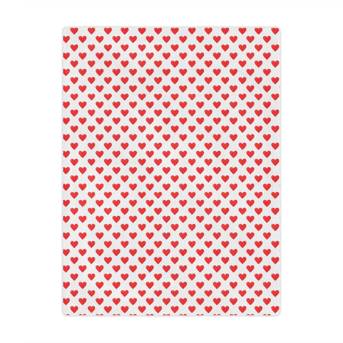 Red Hearts Microfiber Blanket β view 2