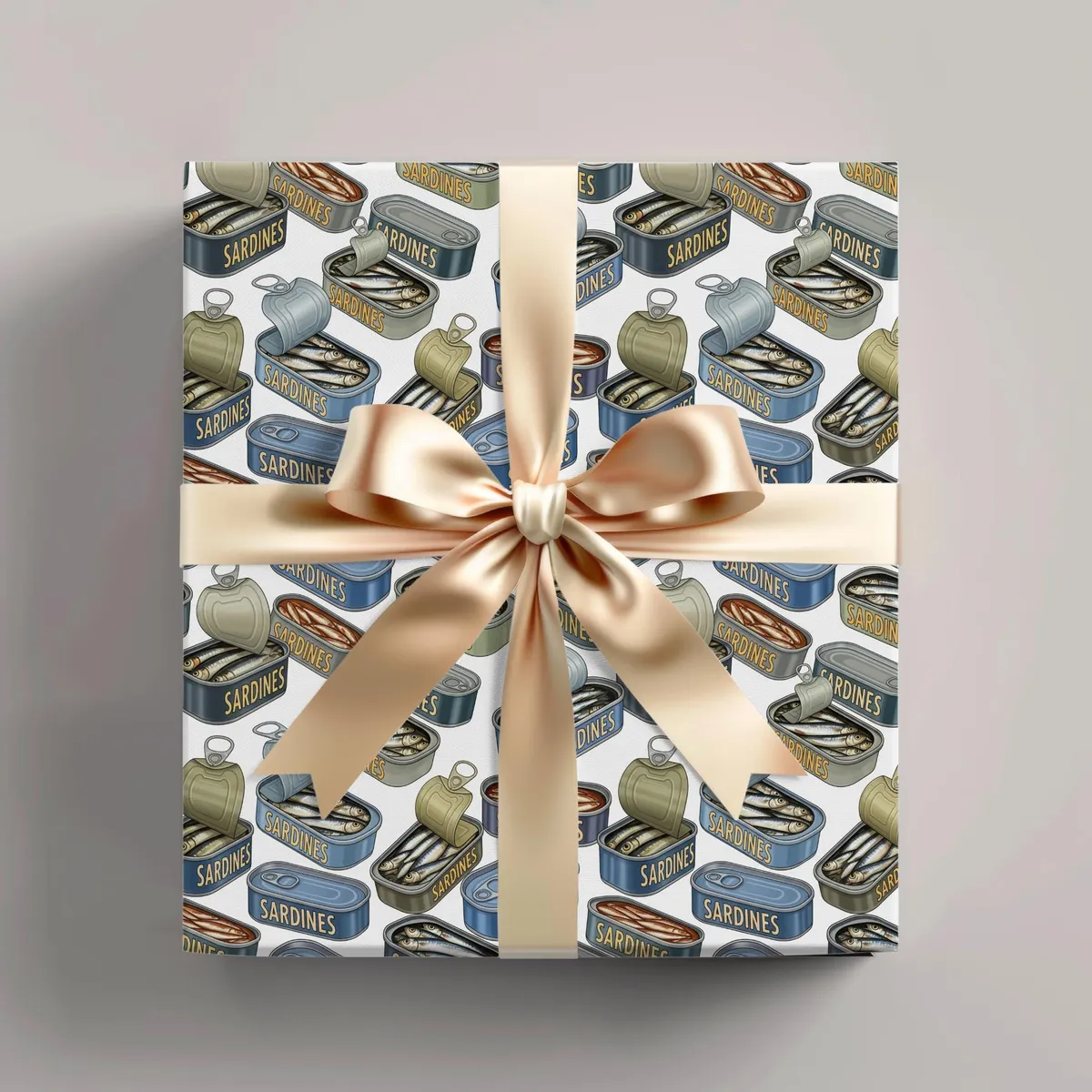 Sardine Tin Wrapping Paper — view 1