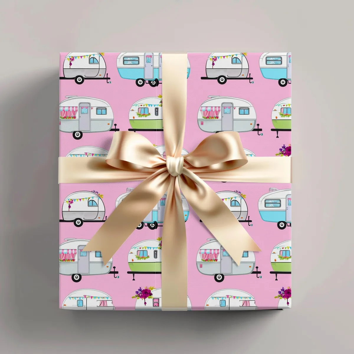 Vintage Camper Wrapping Paper — view 1